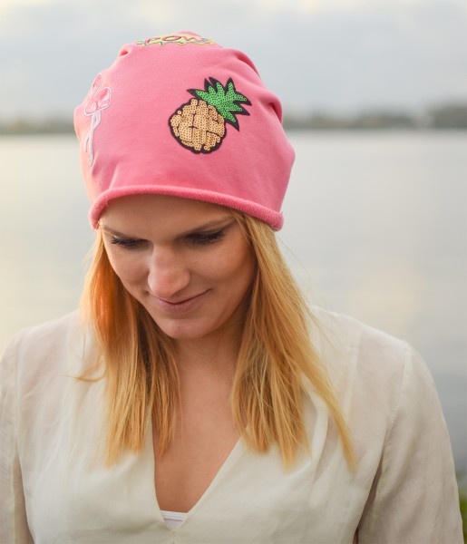 Sonia Originelli Beanie Mütze Patch Aufnäher Diamant Eis trend Baumwolle Letzter Tag