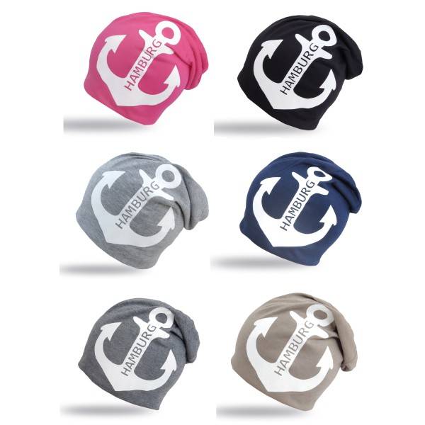 Sonia Originelli City-Beanie "Hamburg" Mütze Anker Maritim Im Verkauf