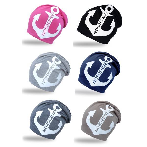 Sonia Originelli City-Beanie "Norderney" Anker Mütze Maritim 50% Rabatt für begrenzte Zeit