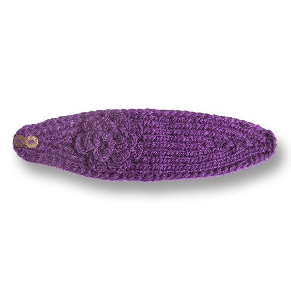 Sonia Originelli Damen Stirnband grob gestrickt mit Blumenapplikation und Knöpfen Verkauf