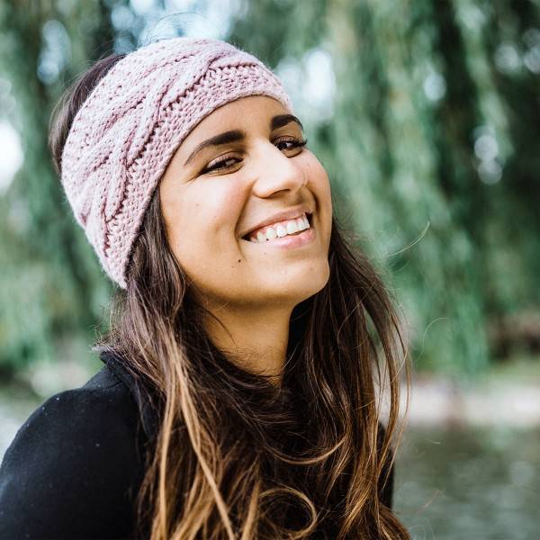 Sonia Originelli Damenstirnband gestrickt Zopfstrick klassisch chic Schlussverkauf