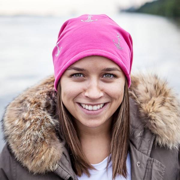Sonia Originelli Fleece Beanie "Mini Anker Fleece" Strass Mütze Winter Premium Blitzverkäufe