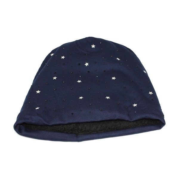 Sonia Originelli Winter Beanie Mütze "Strass Sternchen" Teddyfell Futter Große Rabatte