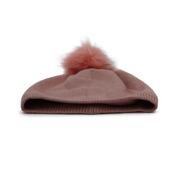 Sonia Originelli Winter Beanie Mütze mit Glitzerfasern und Kunstfell Bommel Bestseller