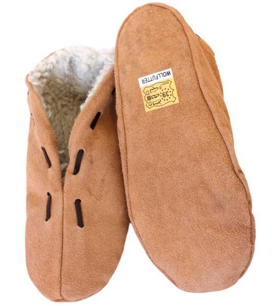 Sonia Originelli Kinder Wildlederhausschuh "Premium" Echt Leder Wollfutter Neueste Stile