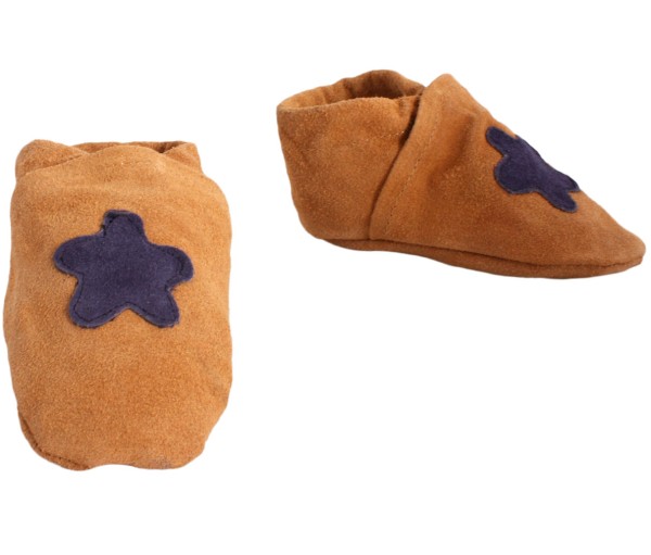 Sonia Originelli Kleinkinder Baby Wildlederhausschuh "Blume" Echt Leder Bis zu 50% Rabatt