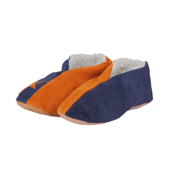 Sonia Originelli Wildlederhausschuh "Mix" Echt Leder Kuschelfell Schluffis Clearance-Verkauf