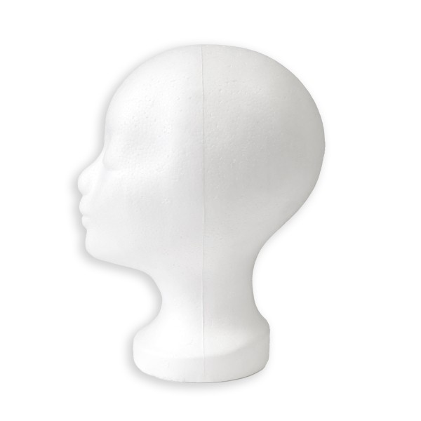 Sonia Originelli Modelkopf Classic Frau Styropor Weiß Mützenhalter Shopdisplay Fabrik Onlineshop