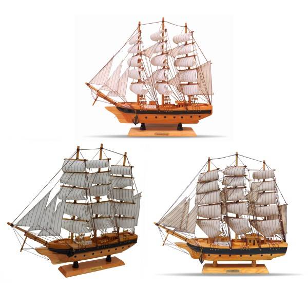 Sonia Originelli Segelschiff "L" Modellschiff Dekoration Schiff Maritim Preisnachlass