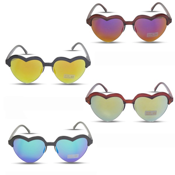 Sonia Originelli Sonnenbrille Herzchen Verspiegelt JGA Herz Party Fasching Heißer Verkauf