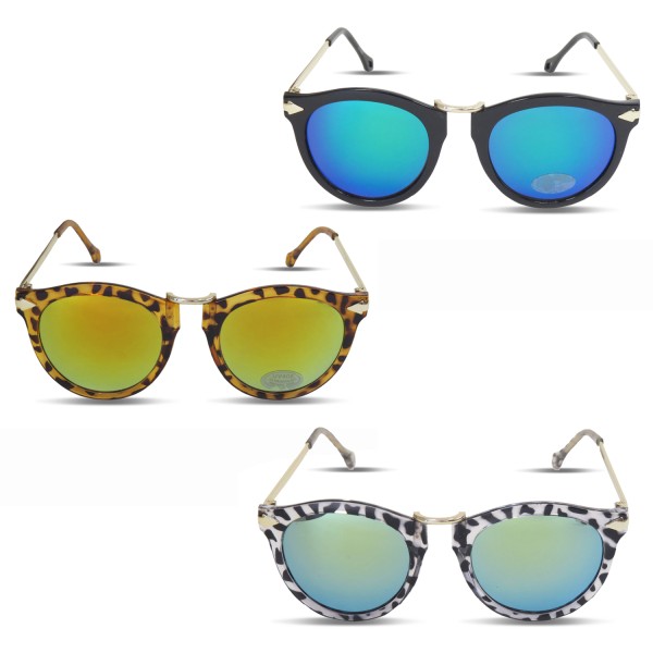Sonia Originelli Sonnenbrille Verspiegelt Leo Damen Trend Sommer Sonderangebot der Fabrik