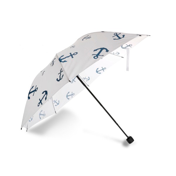 Sonia Originelli Taschenschirm "Mini Anker" premium Regenschutz maritim