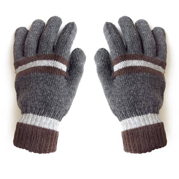 Sonia Originelli Sortiment 12 Paar Strickhandschuhe Herren Finger Winter Streifen Unisex 2025