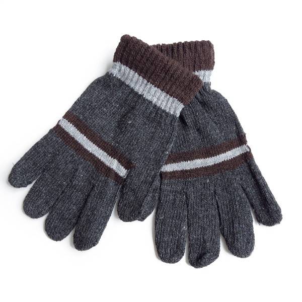 Sonia Originelli Sortiment 12 Paar Strickhandschuhe Herren Finger Winter Streifen Unisex 2025