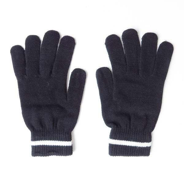 Sonia Originelli Strickhandschuhe Finger Streifen Uni Winter Unisex im Angebot