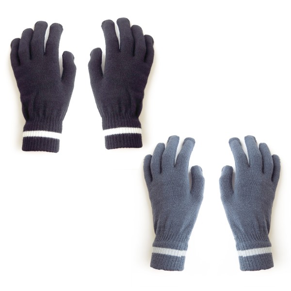 Sonia Originelli Strickhandschuhe Finger Streifen Uni Winter Unisex im Angebot