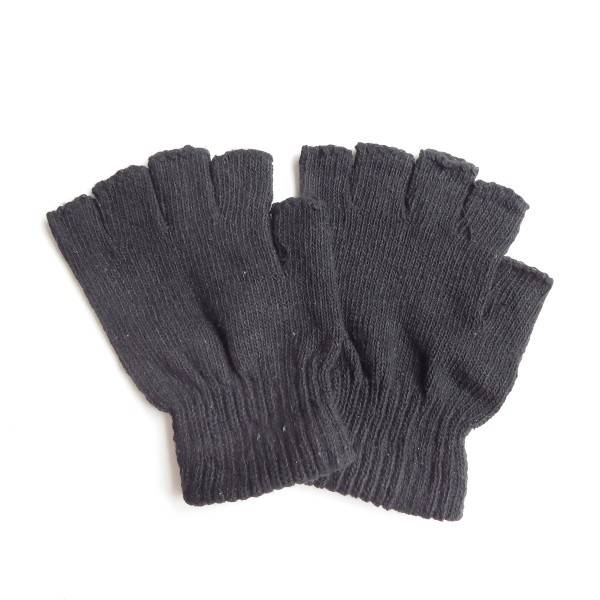 Sonia Originelli Strickhandschuhe Fingerhandschuhe Strick Halbfinger Einfarbig Winter Fabrikverkauf