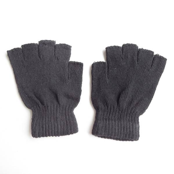 Sonia Originelli Strickhandschuhe Fingerhandschuhe Strick Halbfinger Einfarbig Winter Fabrikverkauf
