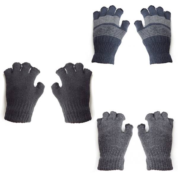 Sonia Originelli Strickhandschuhe Fingerhandschuhe Strick Halbfinger Einfarbig Winter Meist gekauft