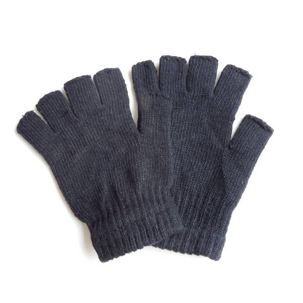 Sonia Originelli Strickhandschuhe Fingerhandschuhe Strick Halbfinger Einfarbig Winter Blitzverkäufe