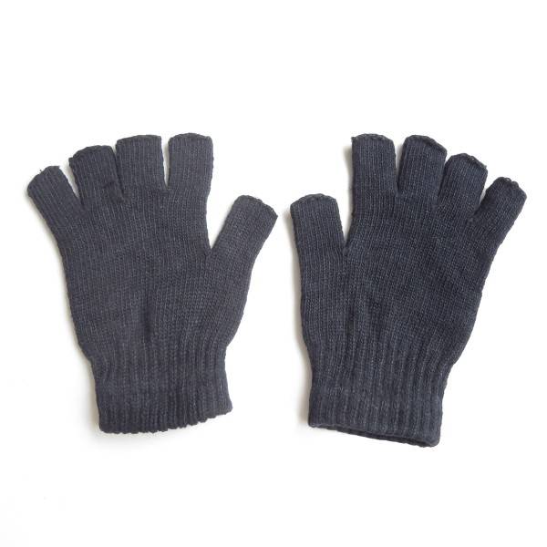 Sonia Originelli Strickhandschuhe Fingerhandschuhe Strick Halbfinger Einfarbig Winter Blitzverkäufe