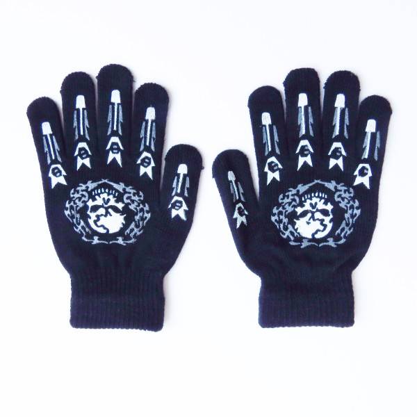 Sonia Originelli Strickhandschuhe Halloween Druck Totenkopf Kostüm Unisex Limitierter Zeitrabatt