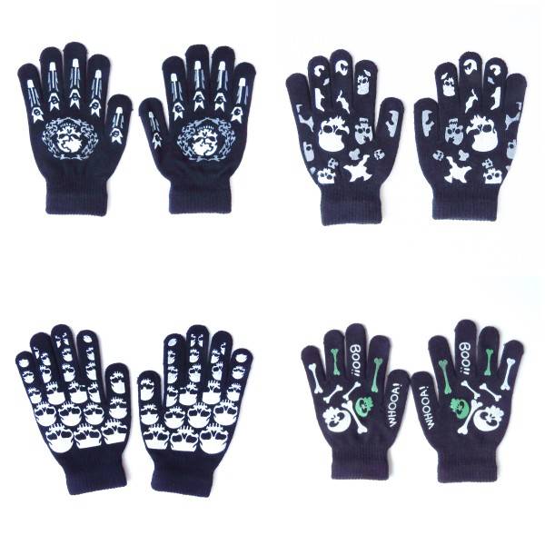 Sonia Originelli Strickhandschuhe Halloween Druck Totenkopf Kostüm Unisex Limitierter Zeitrabatt