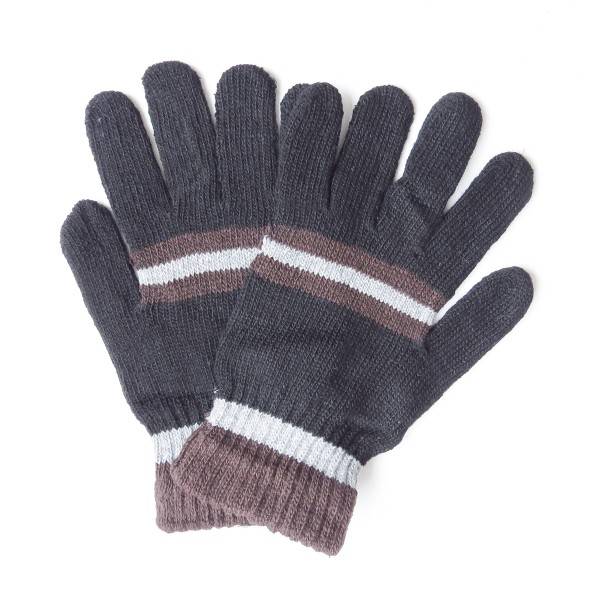 Sonia Originelli Strickhandschuhe Herren Finger Winter Streifen Unisex Fabrik Onlineshop