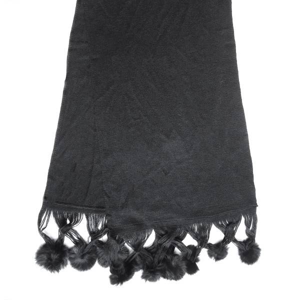 Sonia Originelli Schal Angora Viskose Bommel Winter Soft Osterangebot