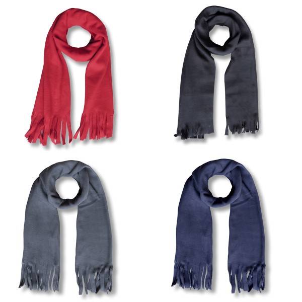Sonia Originelli Schal Fleece Fransen Winter einfarbig Valentinstagsangebot