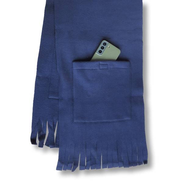 Sonia Originelli Schal Fleece Taschen Fransen Winter Jubiläumsangebot