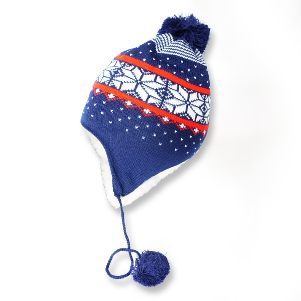 Sonia Originelli SET Kinder Schal und Mütze Norweger Teddyfell Bommel Winter Riesige Ersparnisse