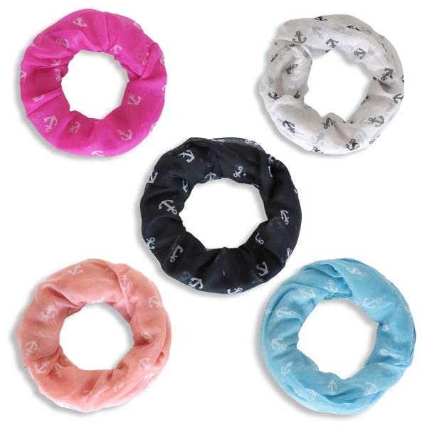 Sonia Originelli Schal Loop "Mini-Anker" Rundschal Maritim Sommer Bis zu 50% Rabatt