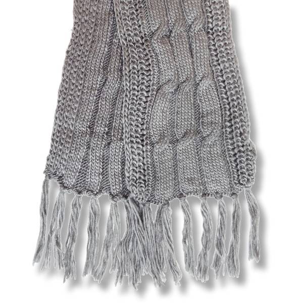 Sonia Originelli Schal Strick Polyacryl Zopfmuster Fransen Winter Speichern exportieren