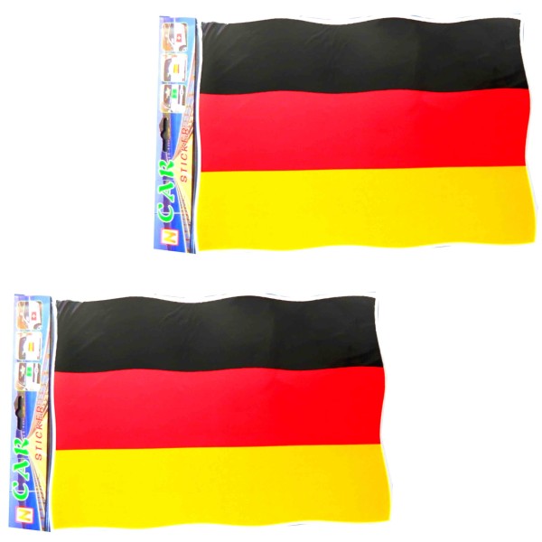 Sonia Originelli 2er SET "Auto-Sticker" Fan WM Fußball Länder Aufkleber Black Friday Preise