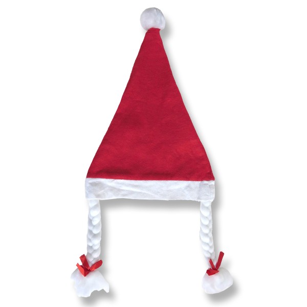 Sonia Originelli 5er SET Weihnachtsmütze "Classic Frauen" Zöpfe Santa 2025