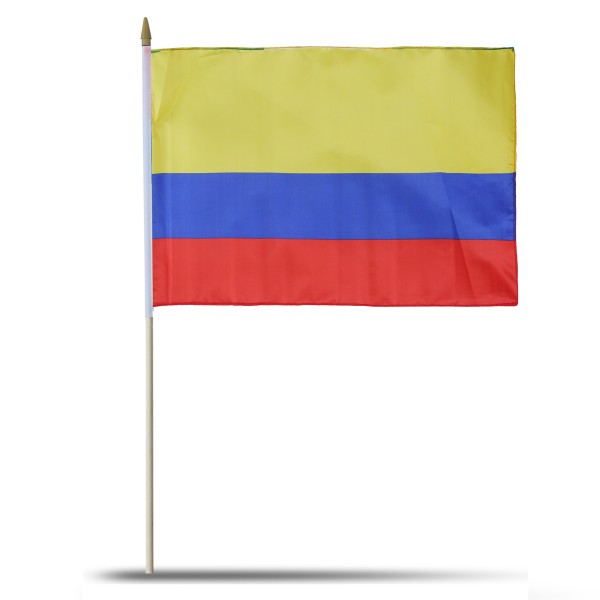 Sonia Originelli 10er Set Fahne Flagge Winkfahne "Kolumbien" Colombia Handfahne EM WM Weihnachtsangebot