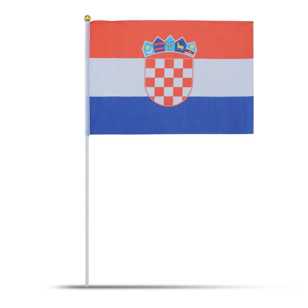Sonia Originelli 10er Set Fahne Flagge Winkfahne "Kroatien" Croatia Handfahne EM WM Muttertagsangebot