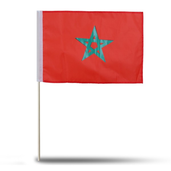 Sonia Originelli 10er Set Fahne Flagge Winkfahne "Marokko" Morocco Handfahne EM WM Vatertagsangebot