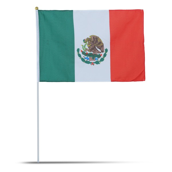 Sonia Originelli 10er Set Fahne Flagge Winkfahne "Mexiko" Mexico Handfahne EM WM Valentinstagsangebot