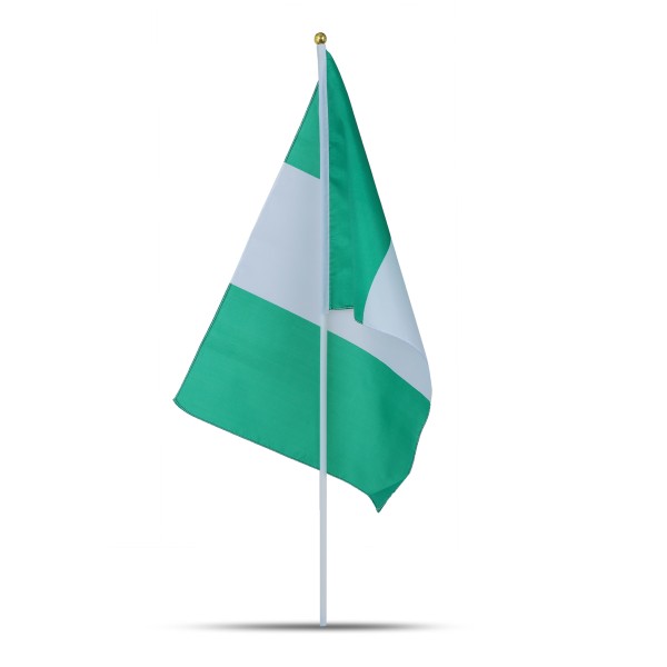 Sonia Originelli 10er Set Fahne Flagge Winkfahne "Nigerien" Nigeria Handfahne EM WM Jubiläumsangebot