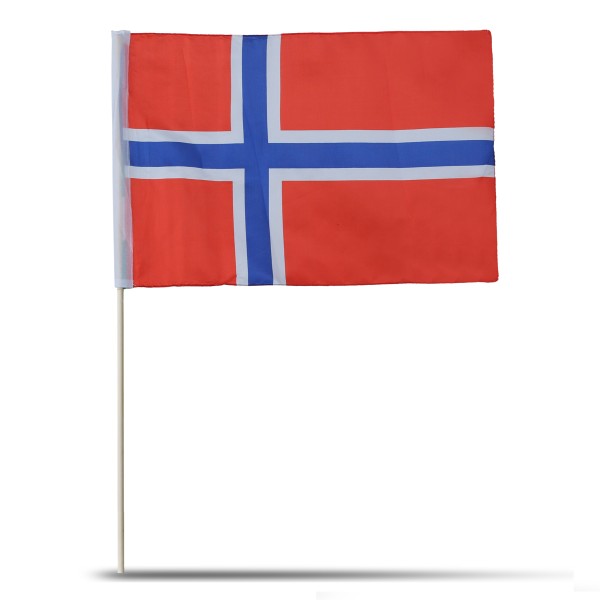 Sonia Originelli 10er Set Fahne Flagge Winkfahne "Norwegen" Norway Handfahne EM WM Heißer Verkauf