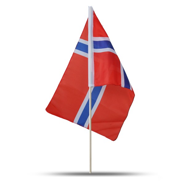 Sonia Originelli 10er Set Fahne Flagge Winkfahne "Norwegen" Norway Handfahne EM WM Heißer Verkauf