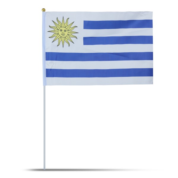 Sonia Originelli 10er Set Fahne Flagge Winkfahne "Uruguay" Handfahne EM WM Neuheiten