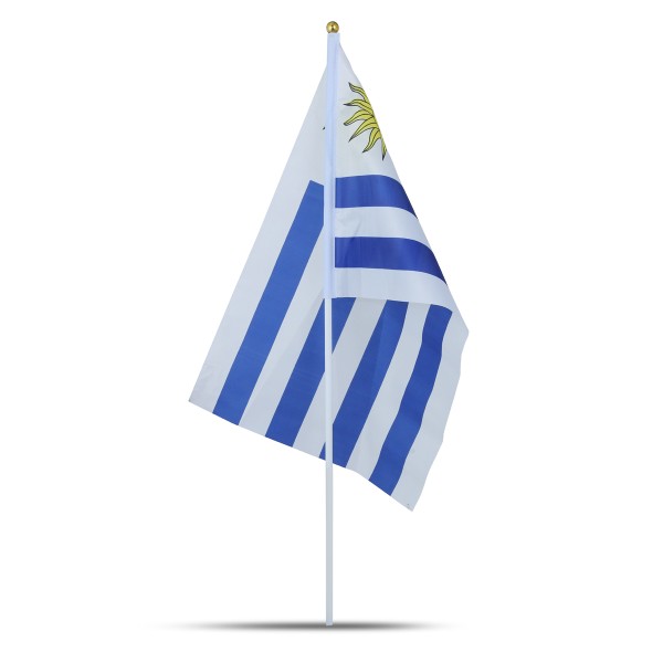 Sonia Originelli 10er Set Fahne Flagge Winkfahne "Uruguay" Handfahne EM WM Neuheiten
