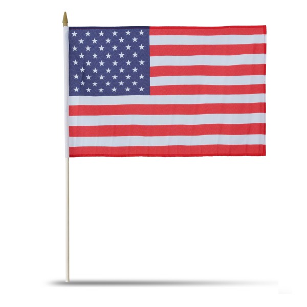Sonia Originelli 10er Set Fahne Flagge Winkfahne "USA" Amerika Handfahne EM WM Bestseller