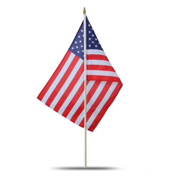 Sonia Originelli 10er Set Fahne Flagge Winkfahne "USA" Amerika Handfahne EM WM Bestseller