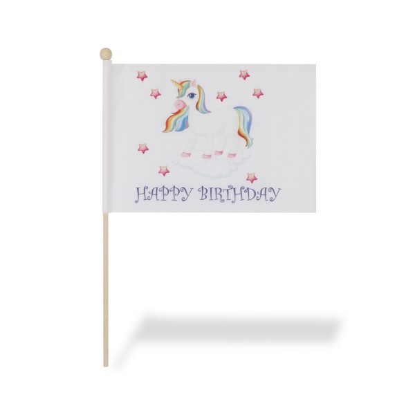 Sonia Originelli 2 er Set Tischfähnchen "Einhorn" Happy Birthday Unicorn Sonderangebote