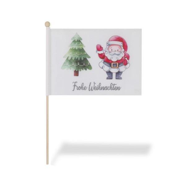 Sonia Originelli 2 er Set Tischfähnchen "Frohe Weihnachten" Christmas Weihnachtsmann Tischdeko VIP-Rabatte
