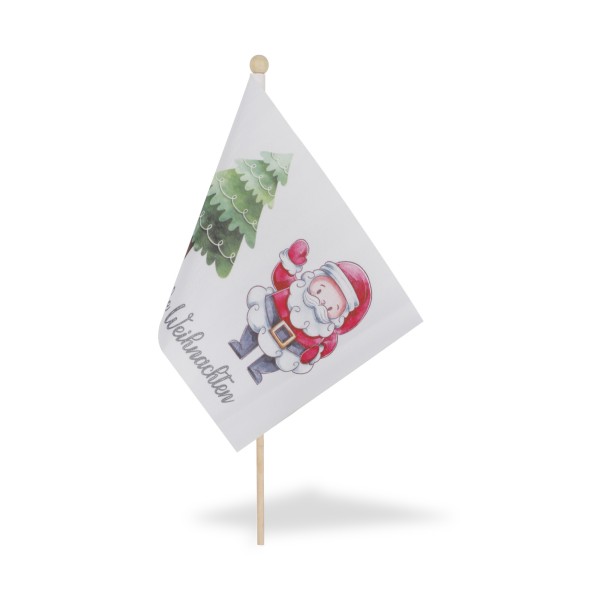 Sonia Originelli 2 er Set Tischfähnchen "Frohe Weihnachten" Christmas Weihnachtsmann Tischdeko VIP-Rabatte